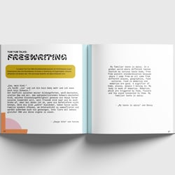YumYumTalks – Buckprojekt, Layout und Illustration