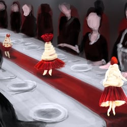 Red and white fashion