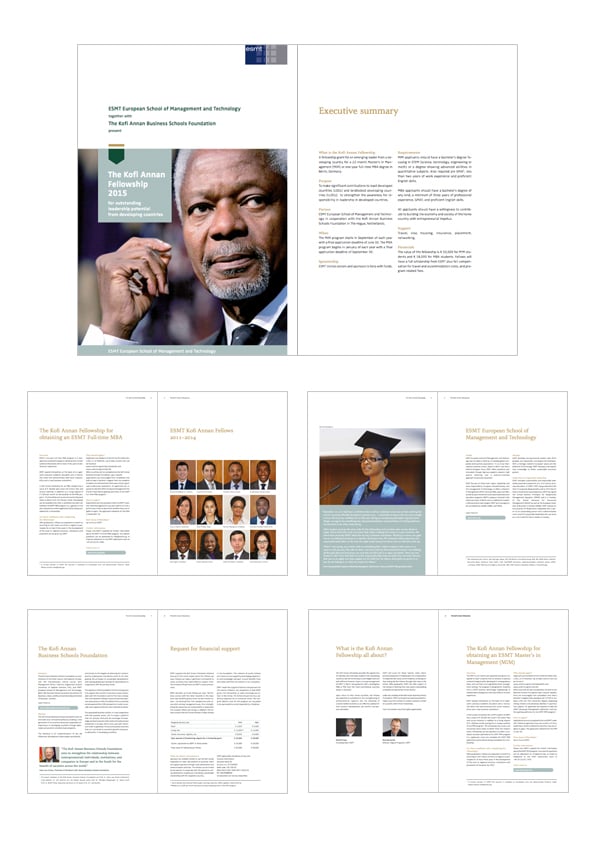 ESMT, Kofi Annan Fellowship Broschüre
