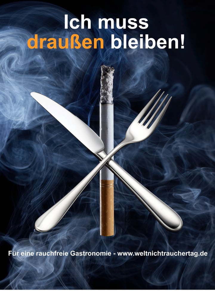 Anzeigenmotiv für Antiraucher-Kampagne, inkl. Postproduktion mit Photoshop