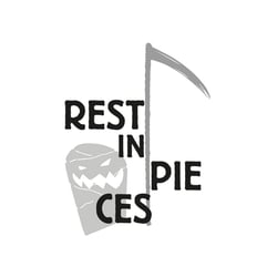 T-Shirt Motiv für Halloween „Rest in pieces“