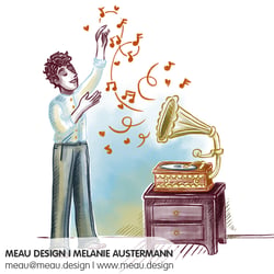 Francescas Fenster – Kinderbuchillustration, Francescas Vater