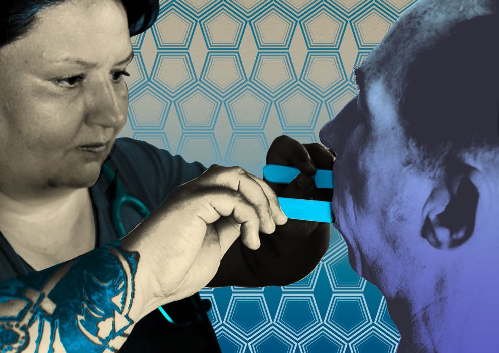 Sandra guckt rein | digitale Bildbearbeitung