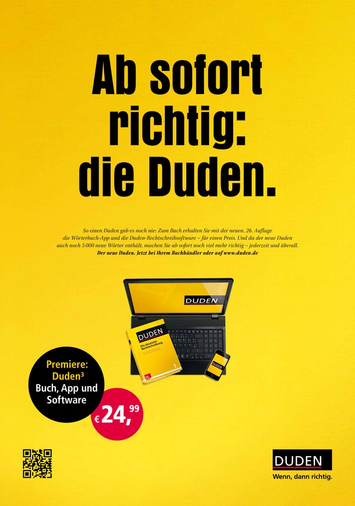 Duden 1 Kampagne