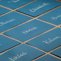 Moderne Kalligrafie für Namenskarten