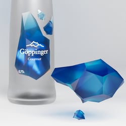 Göppinger Flasche Nahansicht