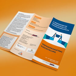 Programmfolder für Für die Bundesarbeitsgemeinschaft kommunaler Frauenbüros und Gleichstellungsstellen (BAG), Berlin