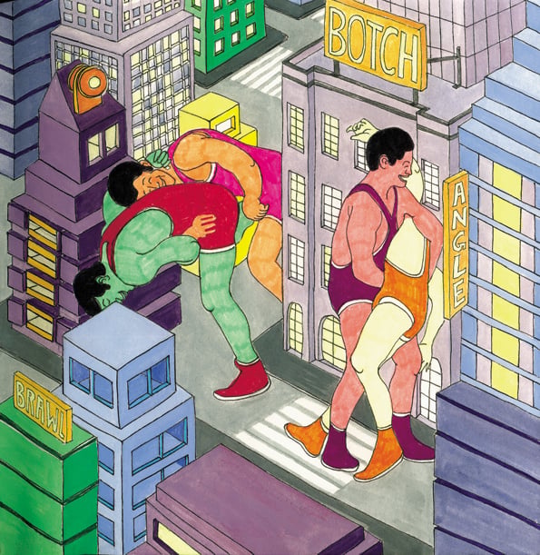 wrestling in the city