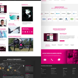 Responsive Website with Parallax Header