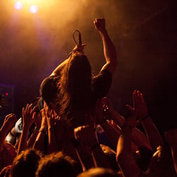 crowd-surfing