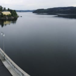 Hochbildpanorama Bleich-Talsperre
