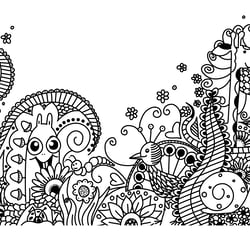 Line Drawing – Zen Garden