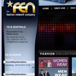 Layout für den Re-Launch der Unternehmensseite.