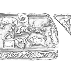 Grabrelief aus dem römischen Cibyra (Türkei), für Zentrum für baltische und skandinavische Archäologie, Schleswig