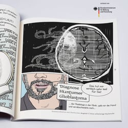 graphic textbook – Kommunikation in der Palliativmedizin – Beispielseite
