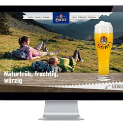 Hirter Bier website