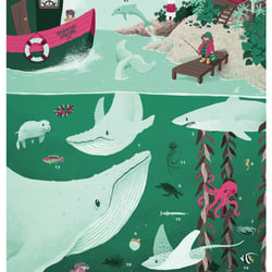 Poster „Die Walschule“