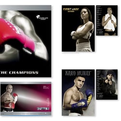 Kalender und Autogrammkarten – Boxsport (Foto + Grafik)