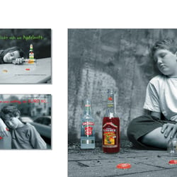 Plakate gegen Alkoholmißbrauch