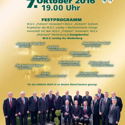 Plakat Jubiläum MGV Loreley