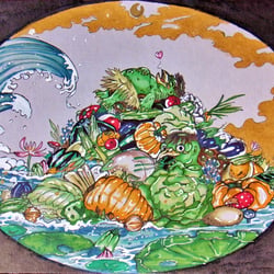 Glückliche Kappas – Yokai Austellungsentwürfe