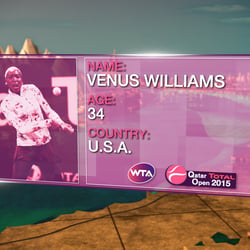 WTA / Qatar TOTAL Open 2015“Venus Williams”