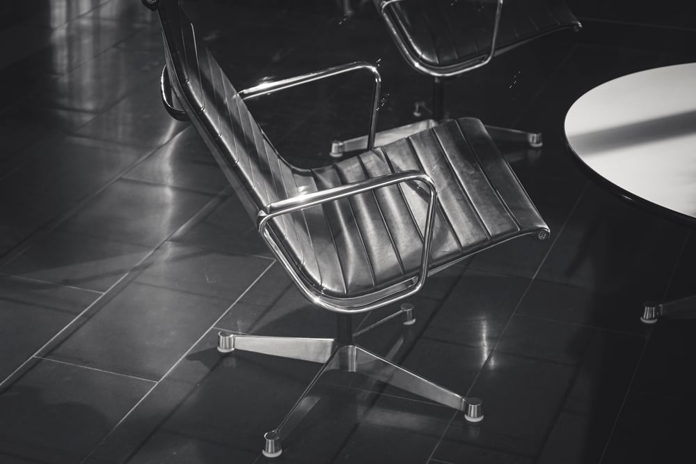 SECOND BLACK AND WHITE CHAIR