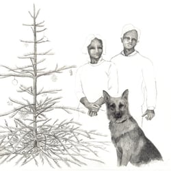 familyportrait, 2012, Bleistift&Aquarell