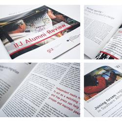 IIJ Alumni Review – Editorial Design