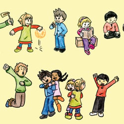 Kinderbuchillustration: Der Traum vom großen Paradies