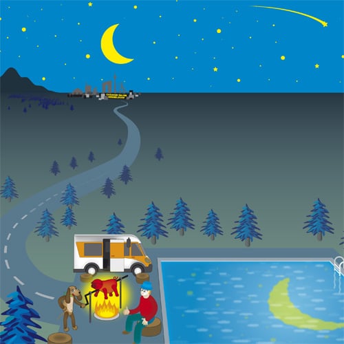 Illustration für eine Werbekampagne der Dresdner-Cetelem Kreditbank