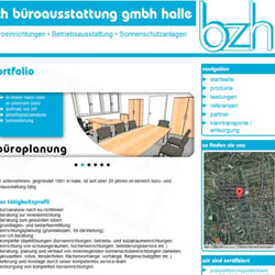 Website bzh büroausstattung gmbh halle