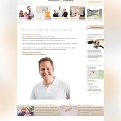 Zahnarzt Frangenberg – Webseite der Zahnarztpraxis