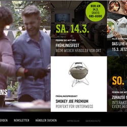 Weber Grill – Website Landing Page