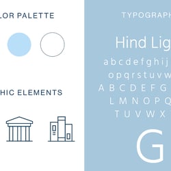 Farbpalette und Typografie // Steuerkanzlei Gärtner