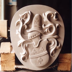Familienwappen, Relief, Kalkstein 1999