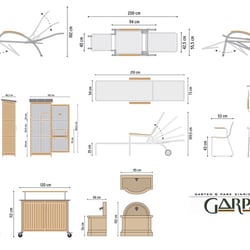 Illustrationen Garpa – Garten und Parkeinrichtungen