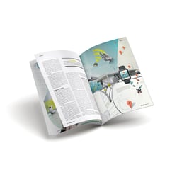 TÜV Süd  Futuristische Illustrationen, Kundenmagazin