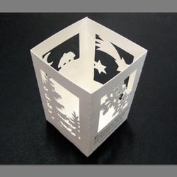 Weihnachtskarte „Windlicht“