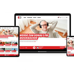 Agentur HALMA Leistungen Digital: Donau 3FM