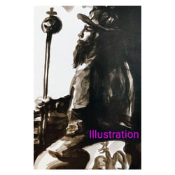 1990 Illustration. Carte 4 L’empereur, Inspiré du Tarot de Marseille