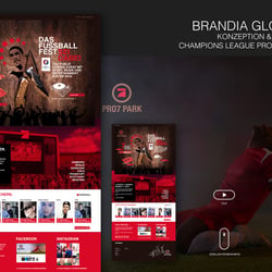 BRANDIA GLOBAL – Konzeption / Layout – Champions League PRO7 Parks