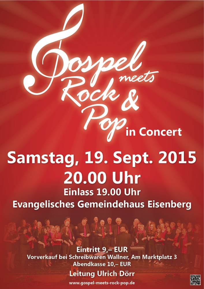 Plakat »Gospel meets Rock & Pop in Concert«