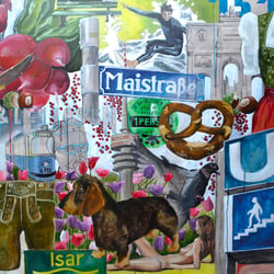 Eine Hommage, Acryl auf Leinwand, 160×120cm