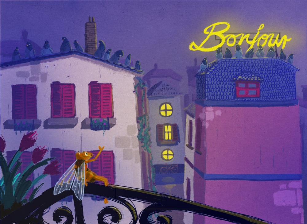 Eine Zikade in Montmartre I