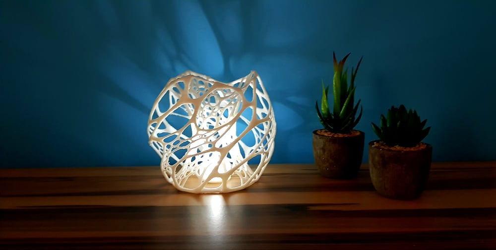 3D gedruckter Lampenschirm