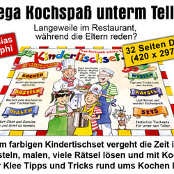 Werbung zum Buch „Das Kinder-Tischset“ (Matthias Adolphi)