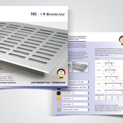 4-seitiger Flyer DIN lang Fachhändler für Beschläge