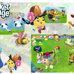 Game Art Pocket Village für Wooga GmbH