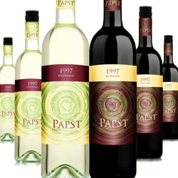 Labeldesign für Weinflaschen